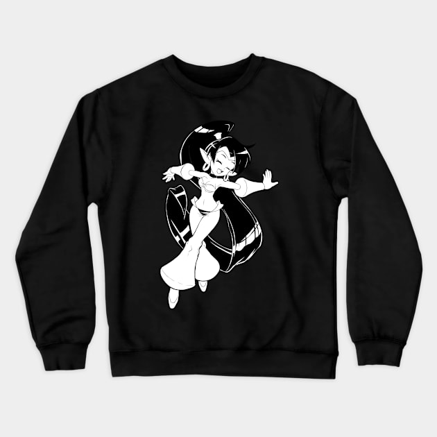 Shantae b&w Crewneck Sweatshirt by Martinuve